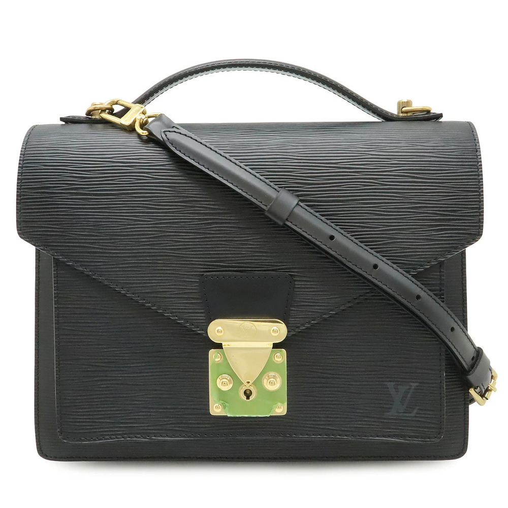 LOUIS VUITTON Epi Monceau 2way Shoulder Bag Shoulder Noir Black